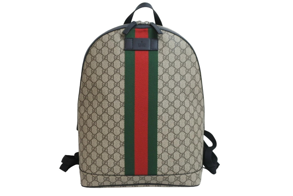 Gucci Backpack Rucksack Daybag Web GG Supreme canvas